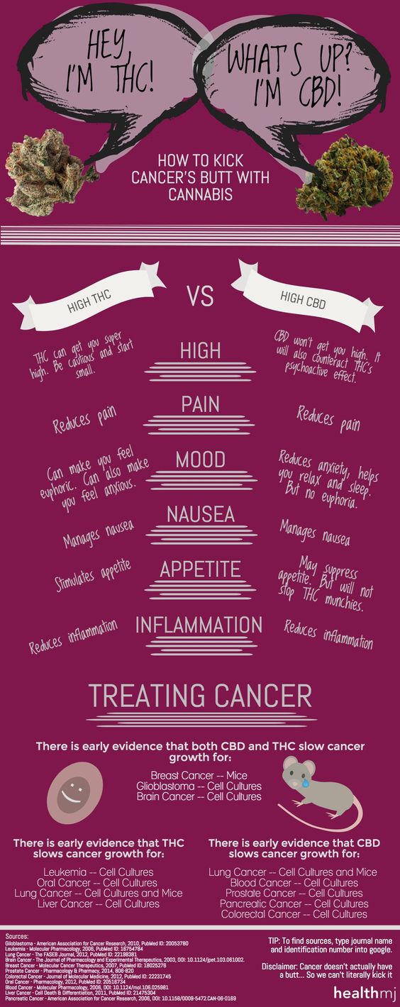 How to Kick Cancer’s Butt With THC and CBD