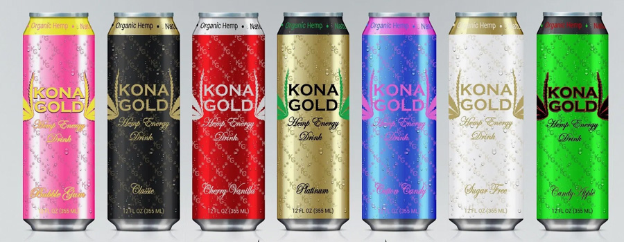 Kona Gold Hemp Energy Drinks