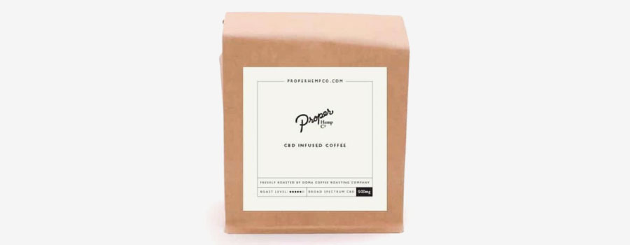 Proper Hemp Co. Whole Bean CBD Infused Coffee by Doma